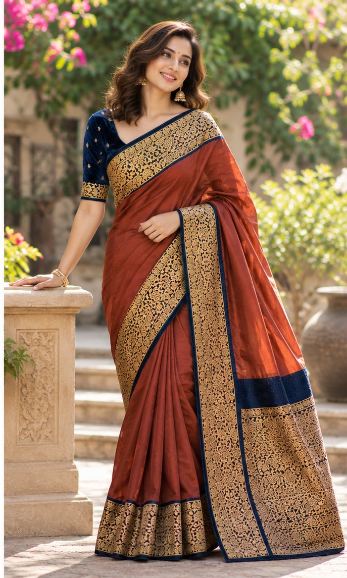Festive red drape